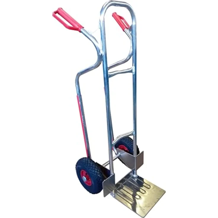 RLW-Gerätevertrieb Sackkarre Aluminium, Alu-Sackkarre 200 kg mit großer Ladeschaufel 280x280 mm, Made in EU – Bild 3