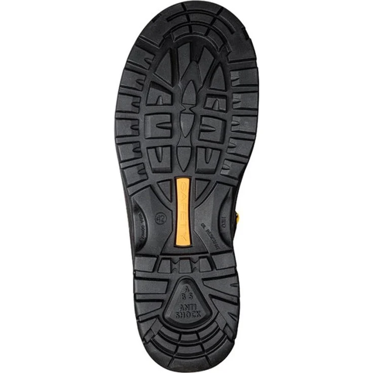 GriSport 903L BOA Sicherheitsschuhe S3, schwarze Hochsicherheitsschuhe mit Stahlkappe und hitzebeständiger Sohle, Größe 40