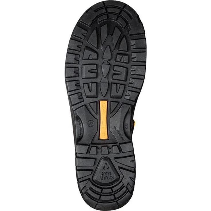 GriSport 903L BOA Sicherheitsschuhe S3, schwarze Hochsicherheitsschuhe mit Stahlkappe und hitzebeständiger Sohle, Größe 40