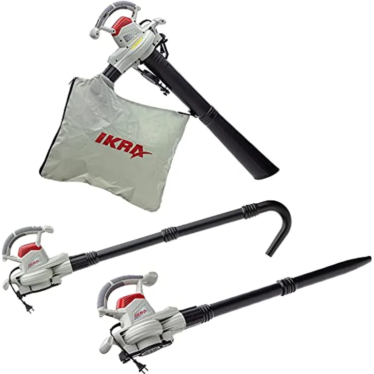 IKRA Elektro Laubbläser & Laubsauger IEBV 3200, mit Blasrohrverlängerung
