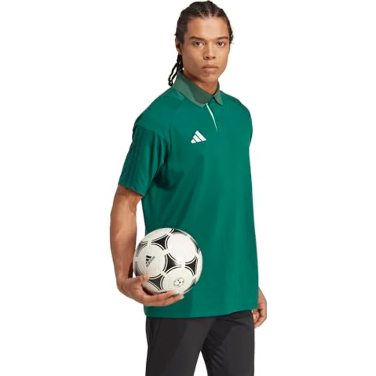 adidas Performance Herren Poloshirt Tiro 23 Competition Polo, 65% Polyester/35% Baumwolle, schwarz – Bild 6