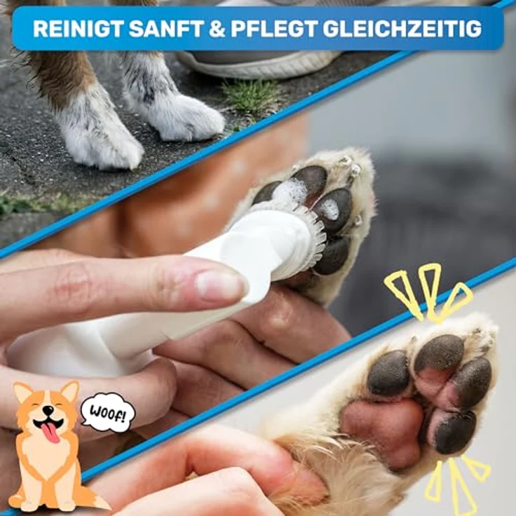 BluePet Pfotenschaum 200ml, Pfotenreiniger für Hunde & Katzen mit 2-in-1 Reinigung und Pflege, vegan, pH-neutral, hergestellt in der EU – Bild 2