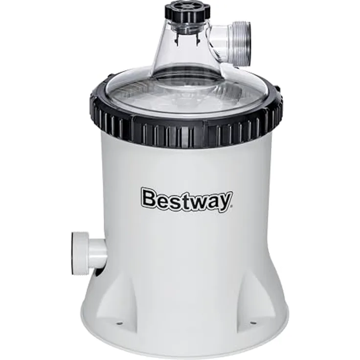 Bestway Filterpumpe 58386, Poolfilterpumpe mit 3028 l/h Leistung, für Becken 1100-17400 l, Kartuschenfilter Typ II