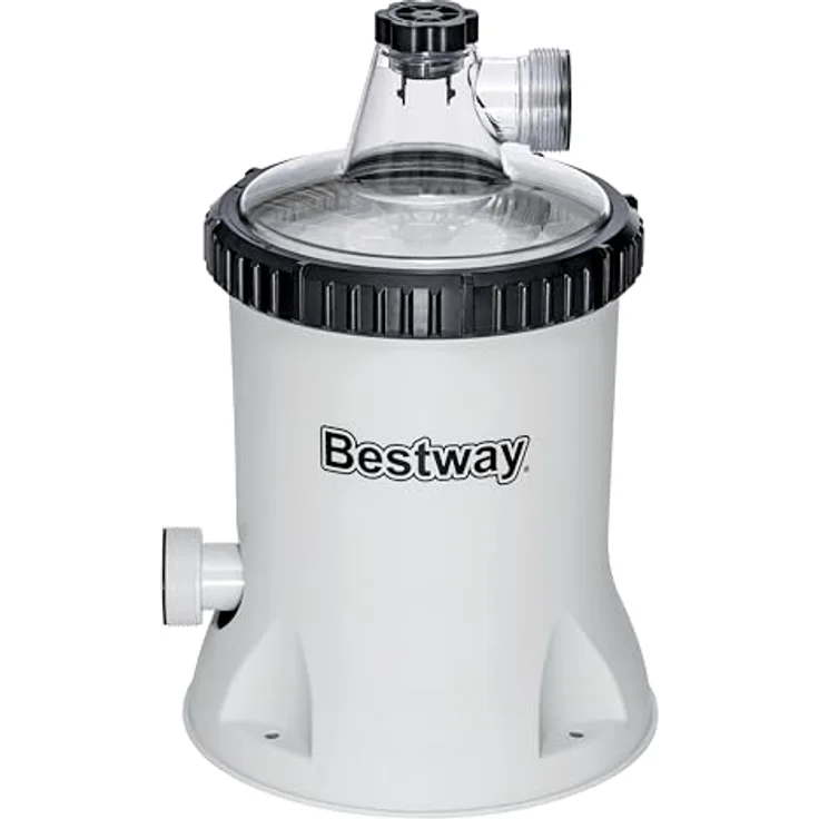 Bestway Filterpumpe 58386, Poolfilterpumpe mit 3028 l/h Leistung, für Becken 1100-17400 l, Kartuschenfilter Typ II – Bild 1