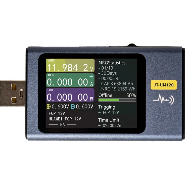 Joy-it Multimeter JOY-IT USB-Multimeter, JT-UM120 - Digitales Allround-Multimeter mit USB-Anschlüssen