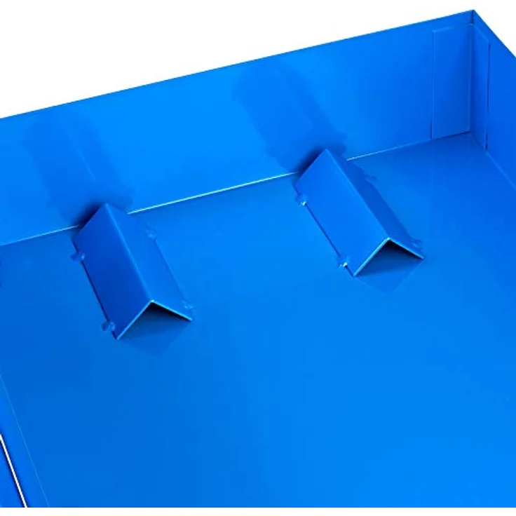 ADB Fassregal 91004, lichtblau, Lagerregal für 2x 60,0 l Fässer, 47,0 x 54,0 x 120,0 cm, stabile Stahlkonstruktion – Bild 2