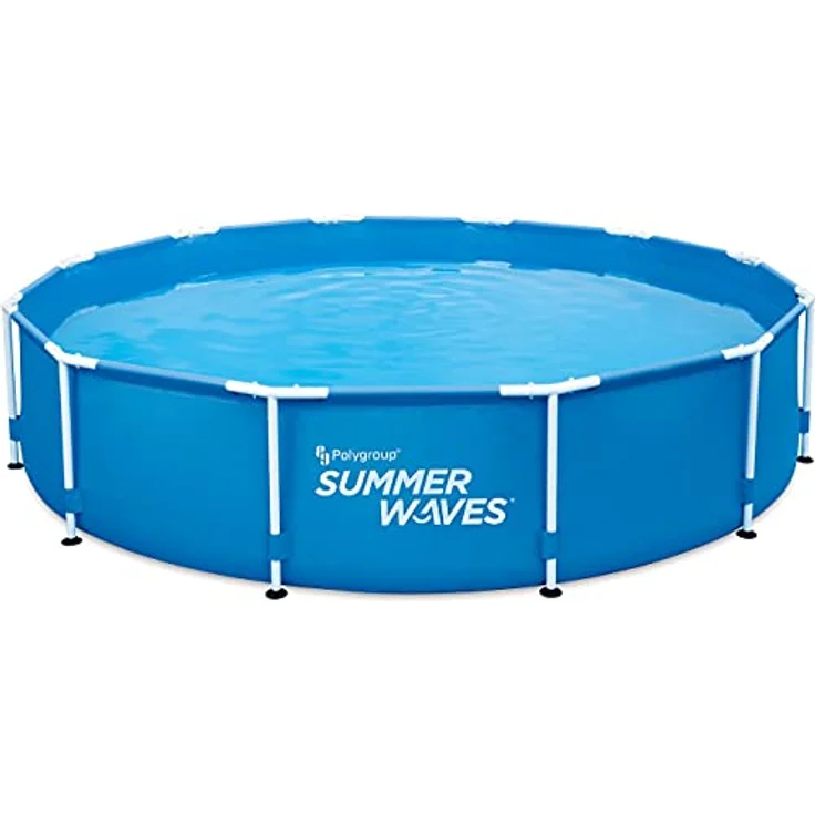 Summer Waves Active Frame Pool 366 x 76 cm, inklusive 330 Gallonen Filterpumpe, robuste Stahlkonstruktion, blaue Farbgestaltung – Bild 3