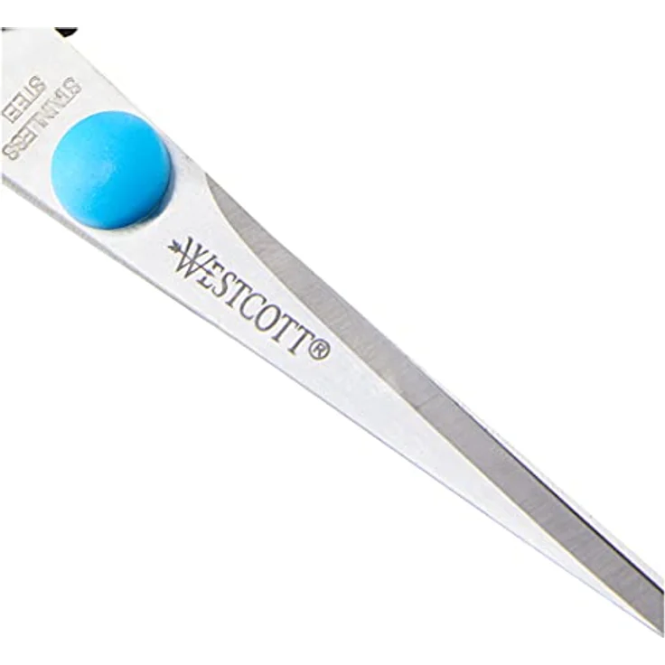Westcott Schere Easy Grip E-30252 00 13cm Linkshänder blau – Bild 3