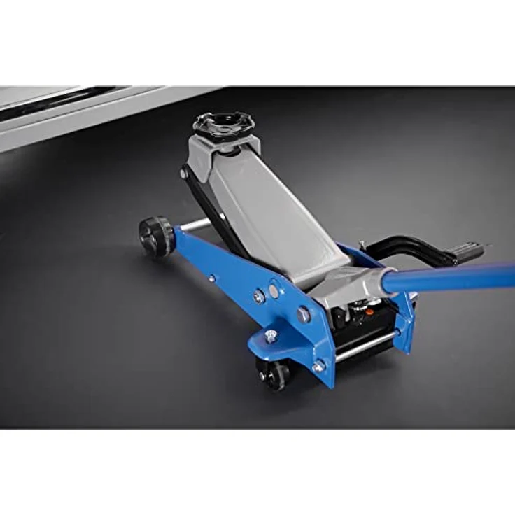 cartrend Werkstatt Rangierwagenheber mit Quick-Lift, Hydraulik, bis zu 3 Tonnen Tragkraft, Hubhöhe von 145-500 mm, gefertigt aus Qualitätsstahl – Bild 4