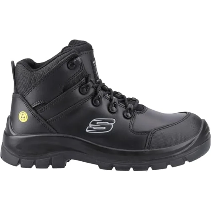 Skechers Pending Arbeitsschuh mit Air-Cooled Memory Foam-Innensohle, Schwarz – Bild 6