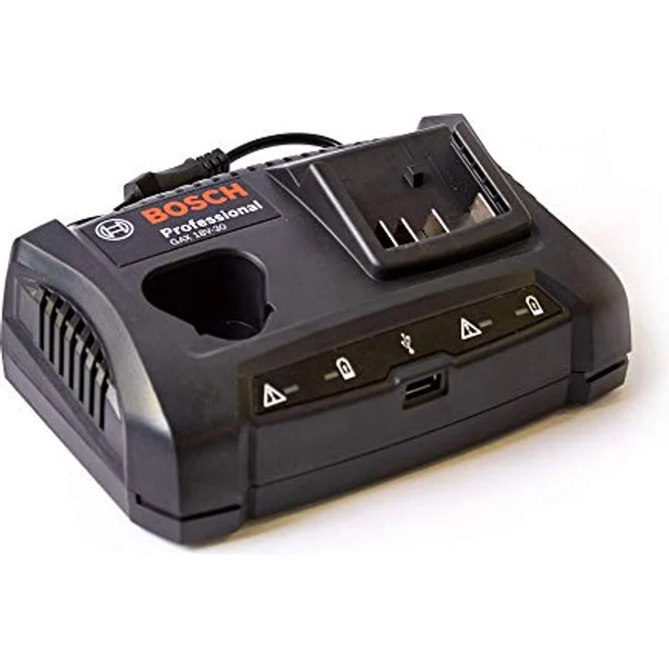 Bosch Professional 18V System Ladegerät GAX 18V-30 (je eine Ladebuchse für 12V & 18V Akku, USB Ladebuchse, Wandstativhalterung, im Karton) – Bild 2