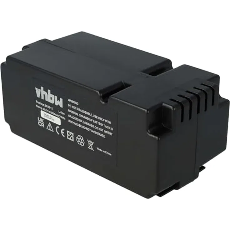 Vhbw Akku kompatibel mit Grizzly Rasenmäher MR 400, MR 1200, MR 1000, R800 Easy, MR 600, 3000mAh, 25,2V, Li-Ion, hohe Kapazität