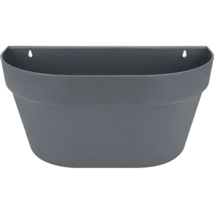elho Loft Urban Wandampel 40 - Übertopf für Balkon & Außen - Ø 39.3 x H 18.8 cm - Schwarz/Anthrazit – Bild 5