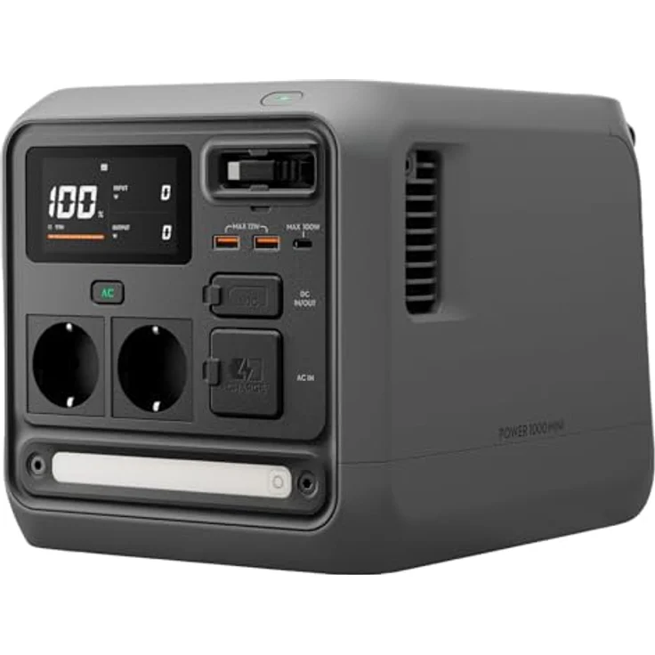 DJI Power 1000 Mini, Powerstation mit 1008 Wh, 1000W Leistung, integriertem MPPT & 400W Kfz-Ladegerät – Bild 1