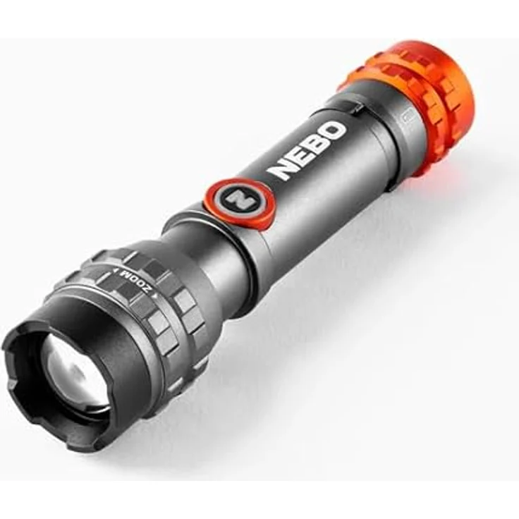 Nebo Akku-LED-Taschenlampe 'Davinici 450L Flex', silbergrau, 450 Lumen, 6-fach Zoom, magnetischer Fuß, konvexe Linse – Bild 5