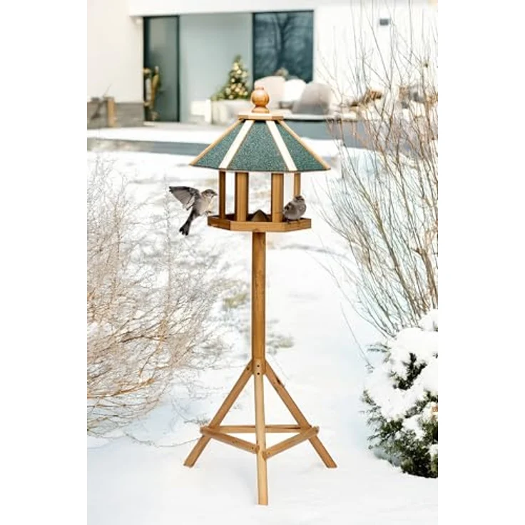 Karlie Vogelhaus Rox, Vogelhaus aus langlebigem Holz mit wetterbeständigem Bitumendach, 50 x 44 x 142 cm – Bild 2