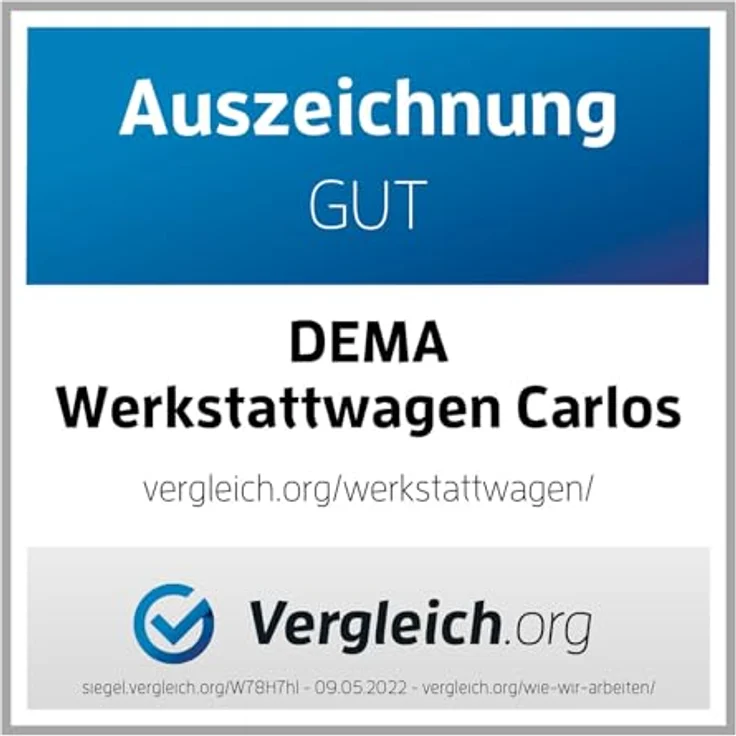 Werkstattwagen Werkzeugwagen Carlos Rollwagen mit 7 Schubladen Fahrbar Leer – Bild 3