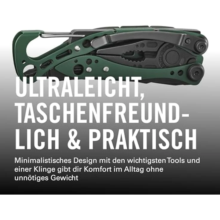 Leatherman Skeletool CX, Multitool mit 7 Funktionen, Edelstahl, Dark Green – Bild 3