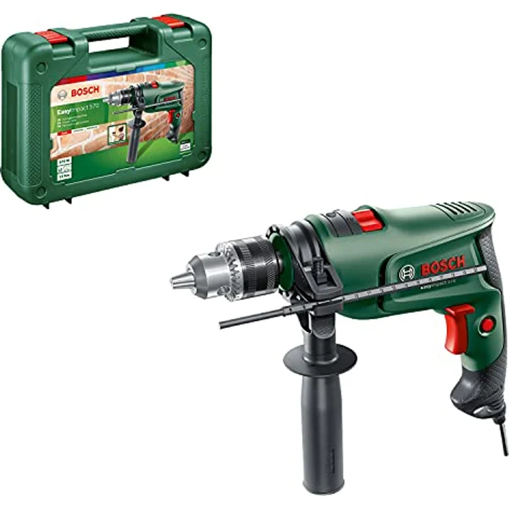 Bosch EasyImpact 570, Schlagbohrmaschine mit 570 W, 1,7 kg, ideal für Mauerwerk und Holz – Bild 1