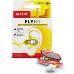 Alpine FlyFit Gehörschutz Ohrstöpsel für Flugzeuge - Regulieren den Luftdruck zur Vorbeugung von Trommelfellschmerzen - Weiche Filter für Reisen - Bequemes hypoallergenes Material - Wiederverwendbar