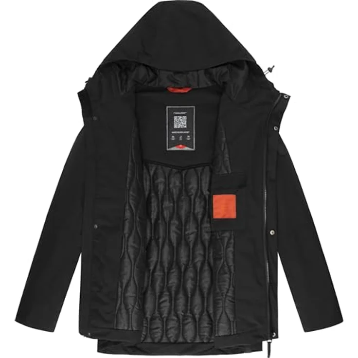 Ragwear Winterjacke Hatar Wasserdichte Herren Outdoorjacke mit großer Kapuze, Wasser- und Winddicht, Grau – Bild 5