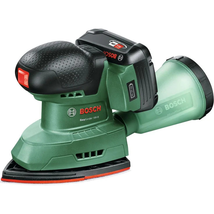 BOSCH Akku-Multischleifer EasySander 18V-8, 22000 U/min, Mit 1x Akku 2 Ah - im Karton, ergonomisches Design, Microfilter-Staubbox, Klettverschlusssystem – Bild 1
