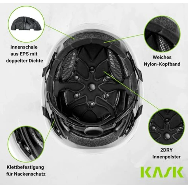 KASK Schutzhelm Superplasma AQ, Arbeitsschutzhelm in hellblau, EN397 zertifiziert, mit Drehrad und Kühlbelüftung – Bild 5