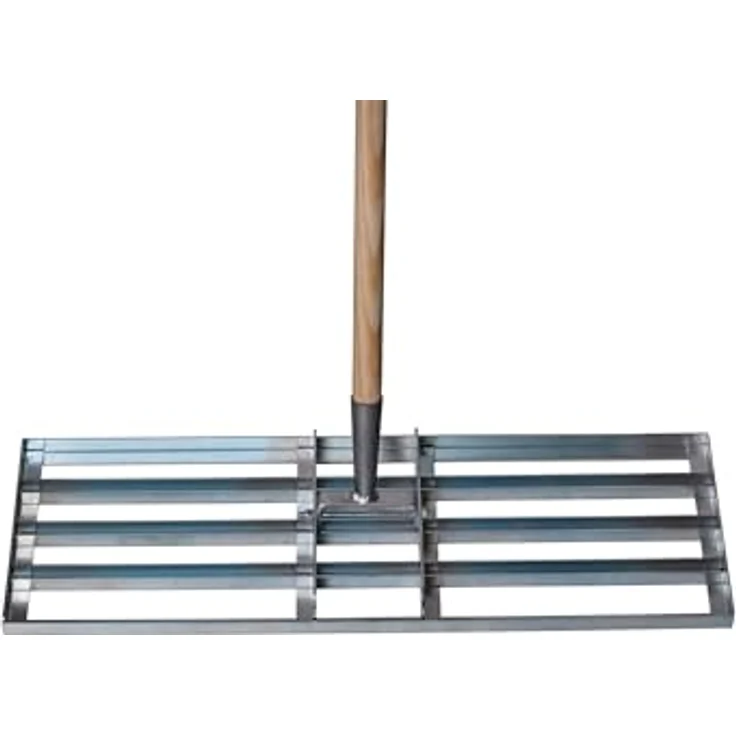 Freund Rasenrakel, Stahlkopf weiß verzinkt, 5 Streben, ideal für Rasenflächen und Beetvorbereitung, ohne Stiel, 70 x 25 cm, 3.550 g – Bild 4