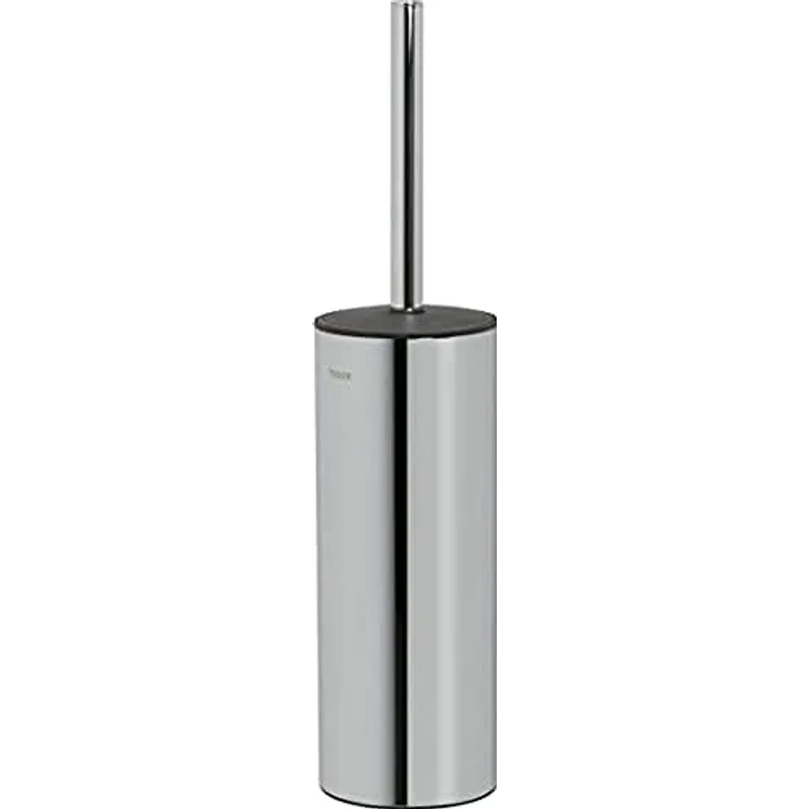 Tiger Noon Toilettenbürste freistehend, WC-Bürste aus verchromtem Edelstahl, hygienisch dank herausnehmbaren Einsatz und Deckel, B x H x T: 8,9 x 38,3 x 8,9 cm