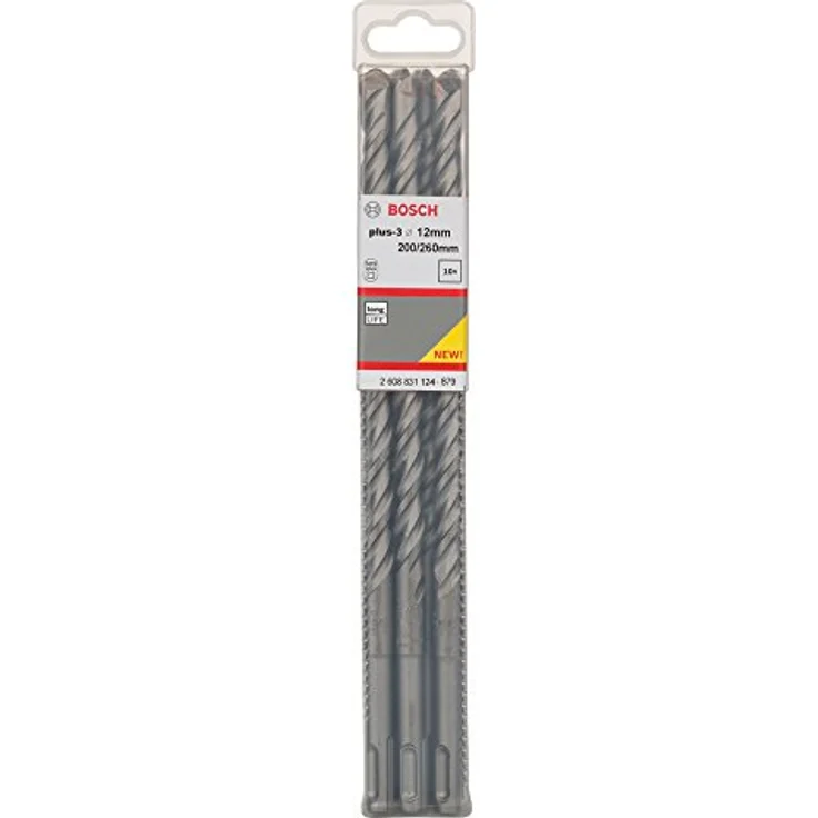 Bosch Accessories 2608831124 Hammerbohrer, SDS plus-3, 10 Stück, Dura-Design für Betonbohrungen – Bild 2