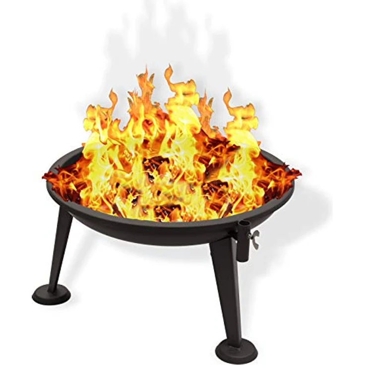 Edelstahl Schwenkgrill Holzkohlegrill 3-beinig 55 cm Grillrost Feuerschale – Bild 8