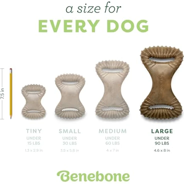 Benebone Dental Chew Bacon L 21cm - (85411100428), Hundespielzeug – Bild 5