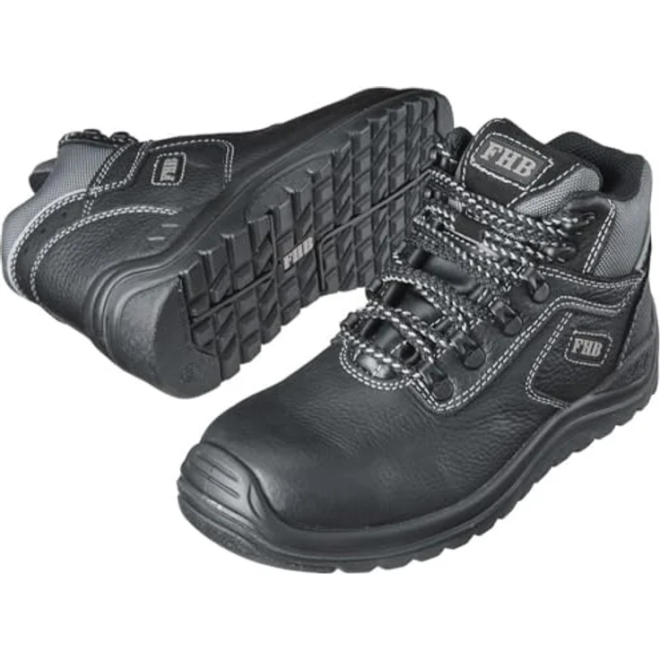 FHB Schnürstiefel Wilfried, Sicherheitsschuhe S3 HRO, hitzebeständig bis 300°C, Gr. 44 – Bild 1