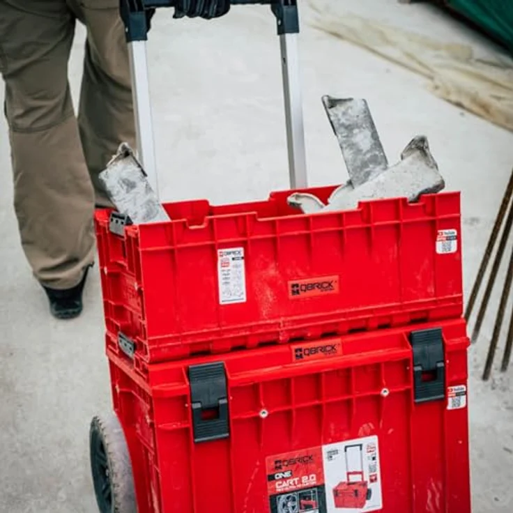 Qbrick ONE Box 2.0 Plus Red Ultra HD Custom, Werkzeugkoffer aus ultrabeständigem Kunststoff, 35 L Kapazität – Bild 2