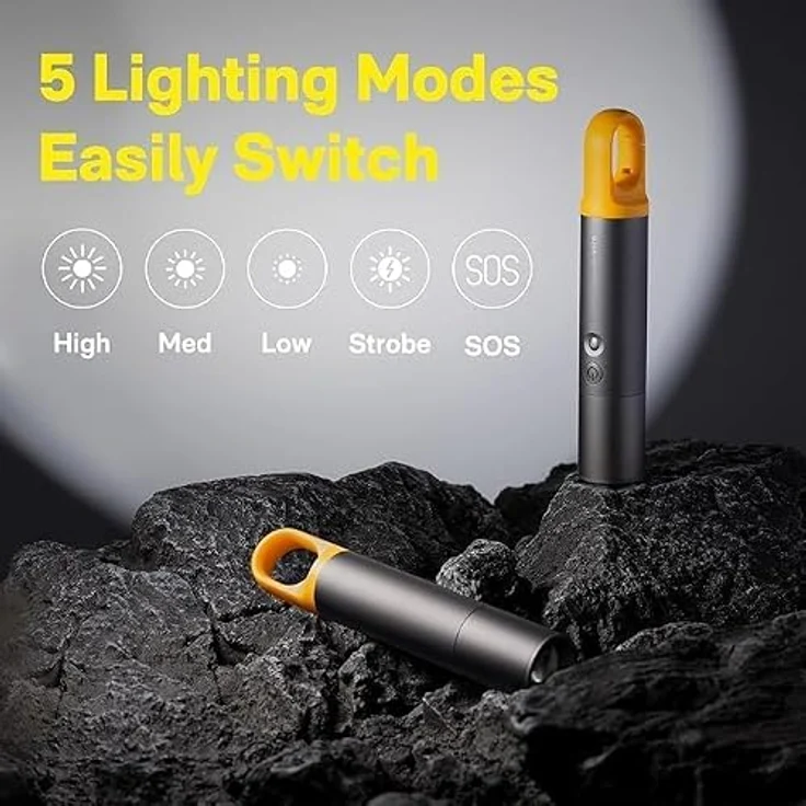 Xiaomi HOTO Flashlight QWSDT001, 1000lm, USB-C (3 cm) – Bild 4
