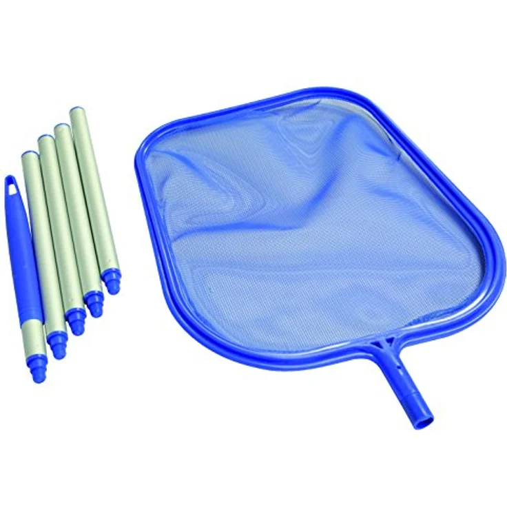 Steinbach Poolreinigung Laubkescher, mit Alustange 150 cm, blau, 240 x 320 mm, 061108 – Bild 2