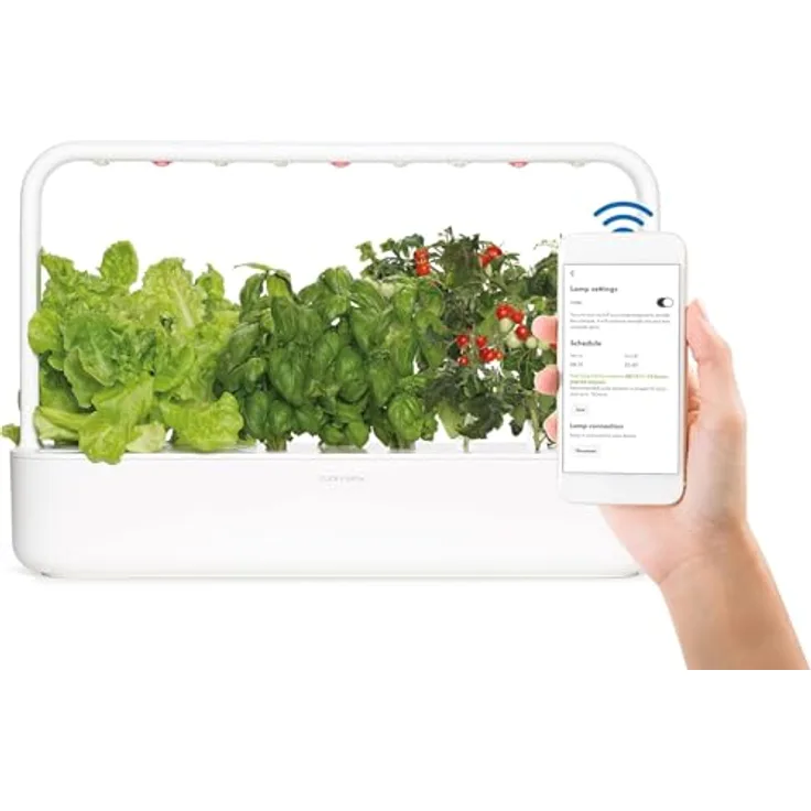 Click & Grow 9 Pro Indoor Kräutergarten Kit mit Wachstumslicht | Smart Garden für Zuhause mit 9 Pflanzen