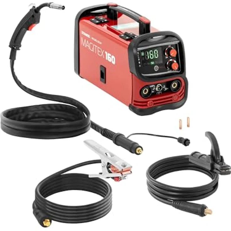 Stamos Welding Group Elektroschweißgerät STAMOS FLUX Schweißgerät 160 A digitales Bedienfeld Schutzgas WIG – Bild 2