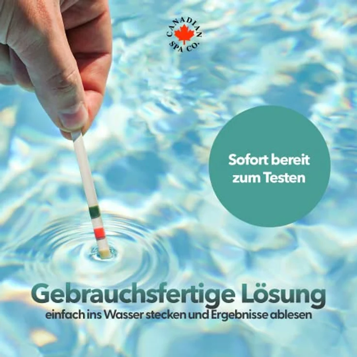 Canadian Spa 3-in-1 Teststreifen, 50 Stück für Poolwasseranalysen mit Wassertest-App – Bild 4