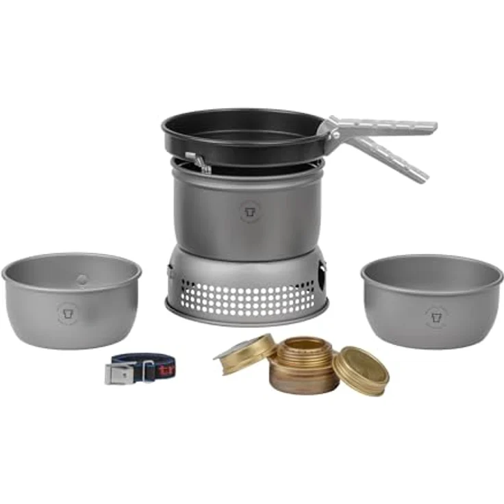Trangia 27-Serie, Campingkocher aus harteloxiertem Aluminium mit Antihaftbeschichtung, für 1-2 Personen, ultraleicht, 725 g – Bild 1
