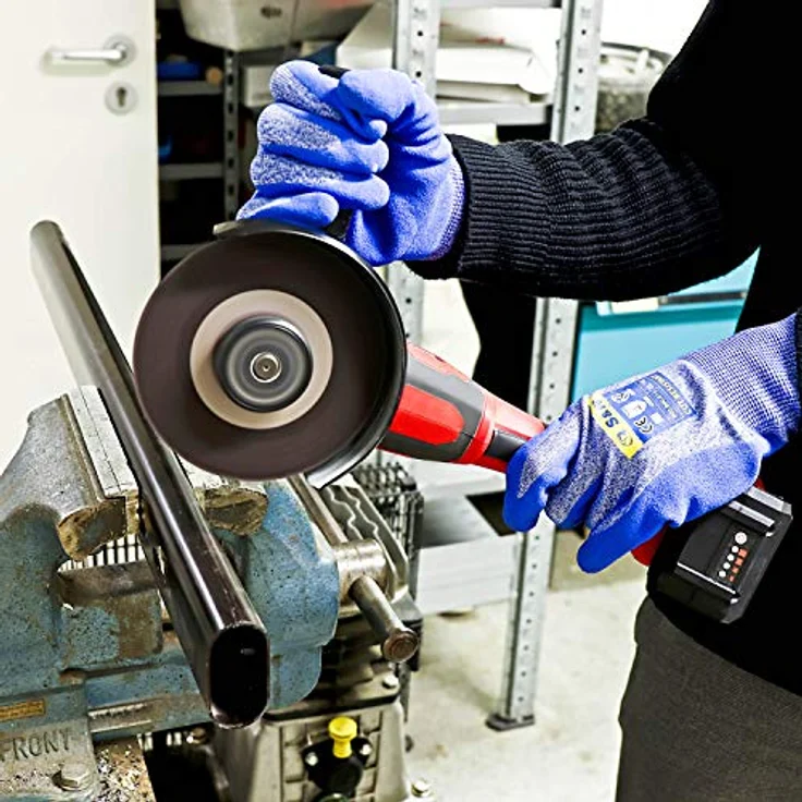 S&R Trennscheiben in Industrie-Qualität für Metall, Edelstahl/INOX, 125 x 1,0 x 22,23 mm, 15-tlg. Set, A60 S-BF, Premium Cut, extra hohe Standzeit, für Winkelschleifer – Bild 4