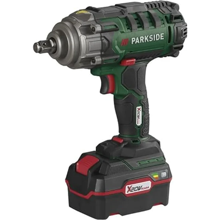 FITNMORE PARKSIDE® Akku-Drehschlagschrauber X20V Team (400NM) für KFZ - PASSK 20-Li B2, inkl. 4.0Ah Akku u. Ladegerät, Transportkoffer, (½) - mit 20-V-Akku, max. 400 Nm Drehmoment, LED-Arbeitsleuchte – Bild 3