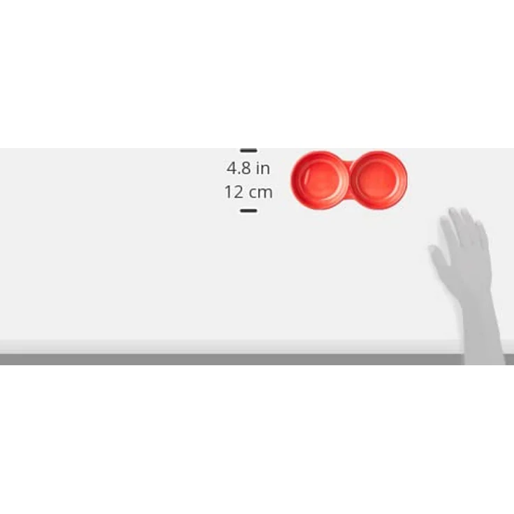 Nobby Katzen Keramik Doppelnapf "CAT" schwarz / rot 22 x 11,5 x 3,5 cm – Bild 5