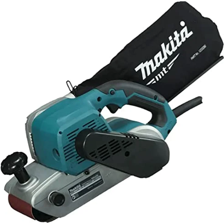 Makita M9400B Bandschleifer 100 x 610 mm, 940 W mit ergonomischem Griff und verriegelbarem Abzug – Bild 6