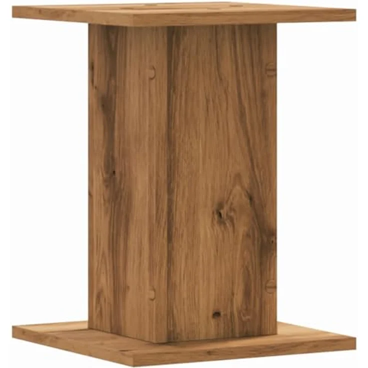 vidaXL Blumenständer Pflanzenständer 2 Stk. Artisan-Eiche 30x30x40 cm Holzwerkstoff (1 St) - Robuster Pflanzenständer aus langlebigem Holzwerkstoff, mit großer und stabiler Oberfläche, hohle Konstruktion für erhöhte Stabilität in Artisan-Eiche-Farbe – Bild 8