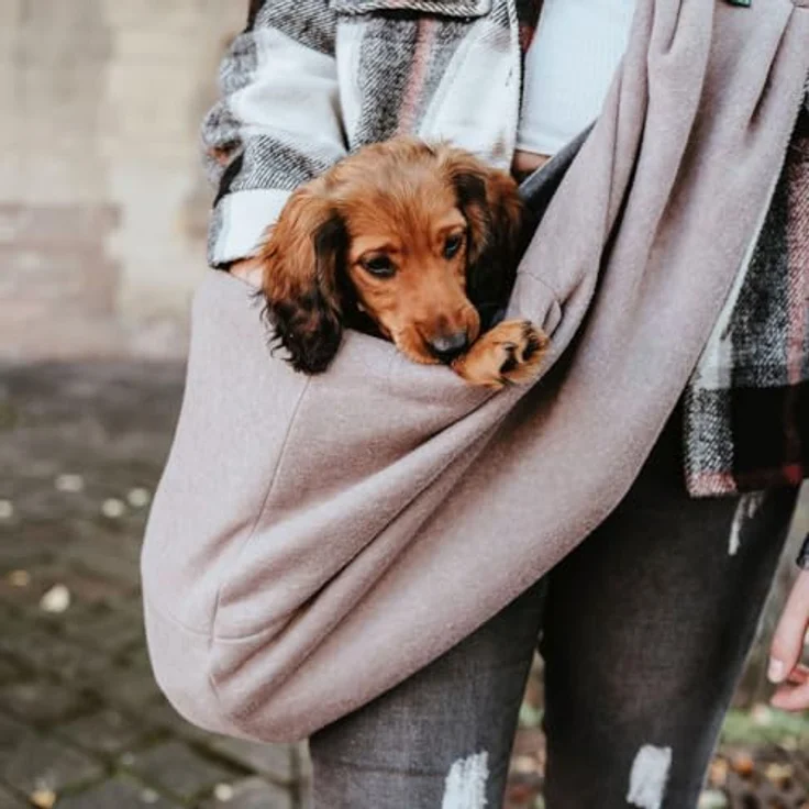 Hunter Tragebeutel Los Angeles taupe-grau 60x30 cm – Bild 2