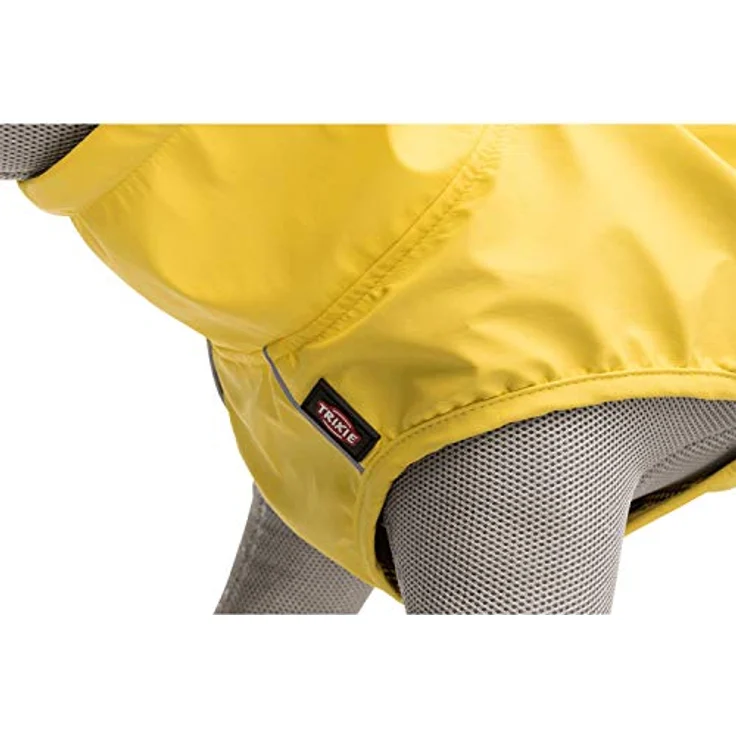 TRIXIE Regenmantel Vimy für Hunde XS gelb – Hunde-Regenjacke mit reflektierenden Elementen für mehr Sicherheit im Dunkeln – bequem & verstellbar - 7971 – Bild 2