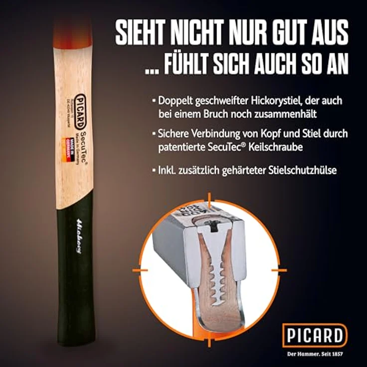 Picard Schlosserhammer SecuTec 300g DIN 1041 – Bild 5