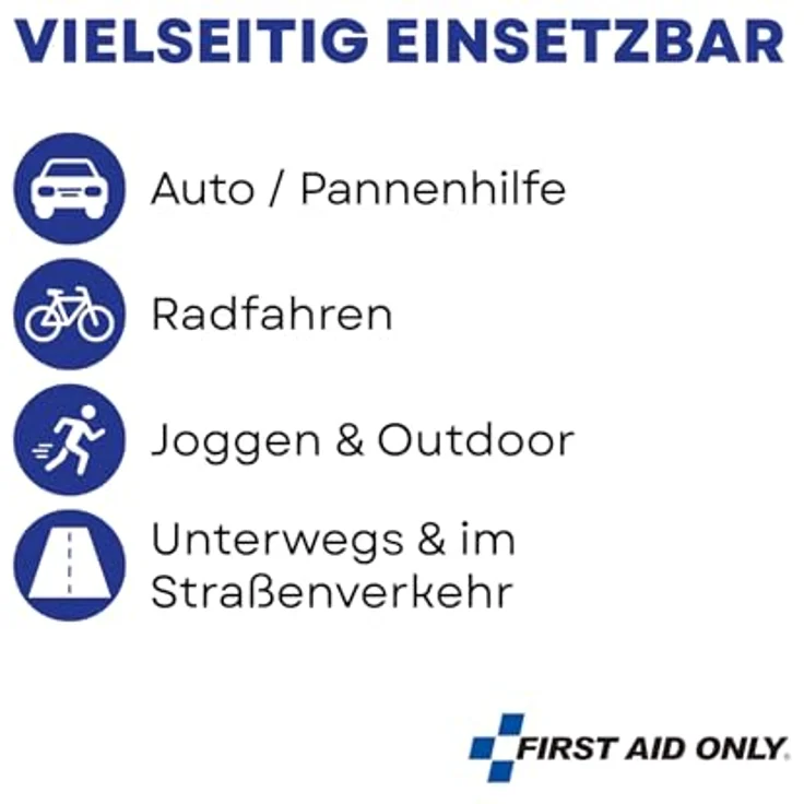 FIRST AID ONLY® unisex Warnweste neongelb, reflektierend und TÜV-geprüft, Einheitsgröße – Bild 5