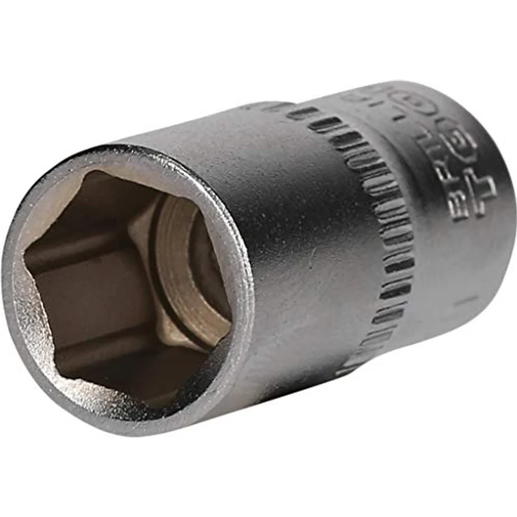 Brilliant Tools Sechskant-Stecknuss BT020937, 1/4" Innenvierkant-Antrieb, 9 mm, Chrom-Vanadium-Stahl, matt verchromt – Bild 1